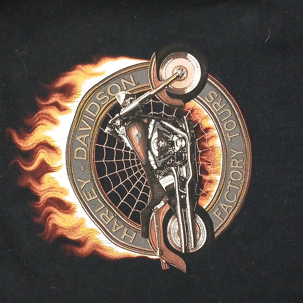 Vintage Harley Davidson Factory Toura Long Sleeve Tee XL - Picture 2 of 6